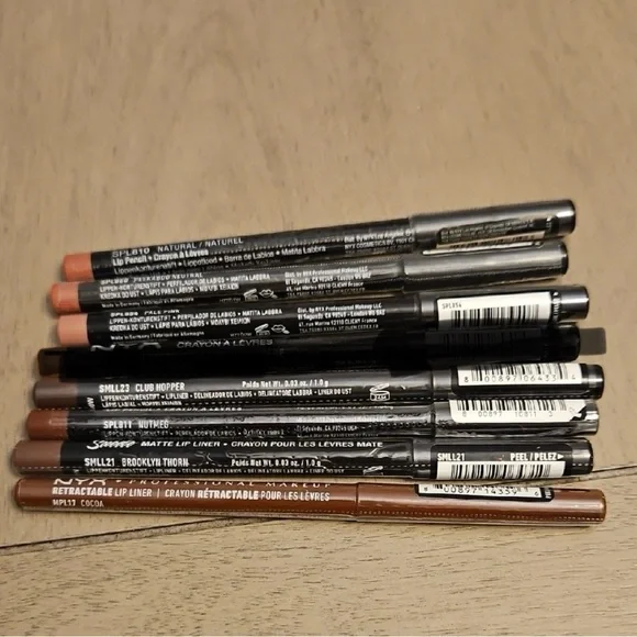 NYX GERMANY Made Lip Liner Pencils OG Bundle of 7 Nude / Neutral / Brown - Picture 7 of 7